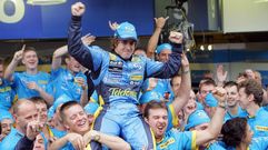 As� fue la celebraci�n del t�tulo de Fernando Alonso en 2005