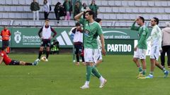 Chema Rodr�guez y Sergio Tejera en la despedida del equipo en A Malata este curso.