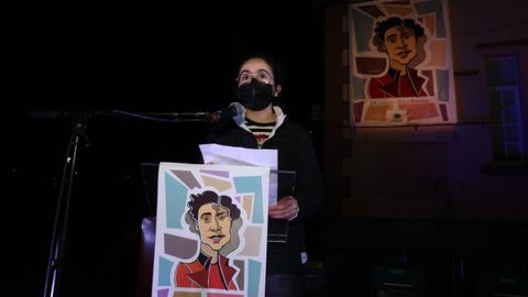 Acto en Carballo: inauguraci�n dunha ilustraci�n, lectura de poemas e actuaci�n do grupo Quercus Blues