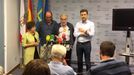 Por la izquierda, Casta�o, Su�rez, Rosell y P�rez