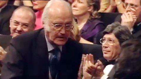 Gil Parrondo en la gala de los Goya.Gil Parrondo en la gala de los Goya