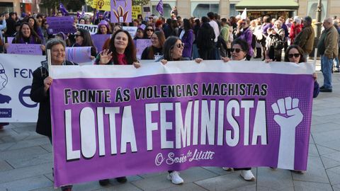 Manifestaci�n del 8M en Vilagarc�a