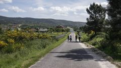 Camino que comunica Rabal, en O�mbra, con la frontera portuguesa, en el que ocurri� el accidente de tractor