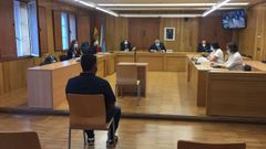 El acusado de haber agredido sexualmente a su vecina en O Corgo en el 2016, en la Audiencia Provincial de Lugo