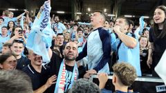 Claudio Gir�ldez y Iago Aspas son dos de los grandes pilares de un Celta conectado por completo con su afici�n.