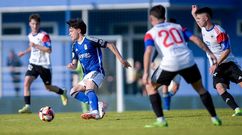 Diego Men�ndez, durante el Vetusta-UP Langreo