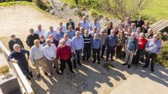 La comida que reuni� en Bra�o a los extrabajadores de la Caixa Galicia en la Costa da Morte.