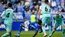 Samuel Obeng remata de chilena para hacer el 2-0 ante el Huesca