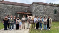 Presentaci�n do cartel da 41.� edici�n, no adro da igrexa de Bu�o 
