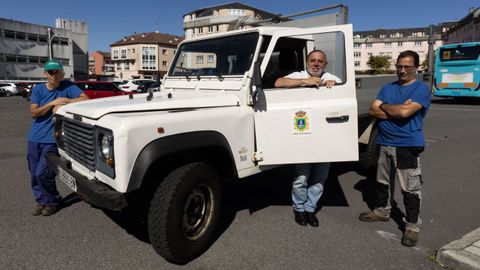 El Land Rover de A Laracha cedido por Aduanas al Concello tras un decomiso a los narcotraficantes.