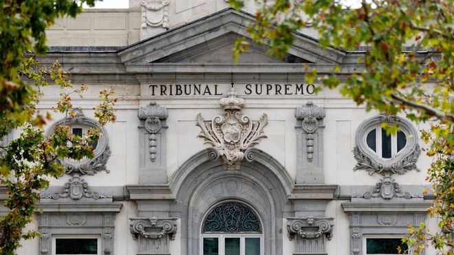 Fachada del Tribunal Supremo.