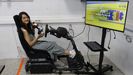 Coece a FP: unha alumna do CIFP A Carballeira, de Ourense, practica nun simulador a conducin dunha ambulancia