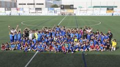 Algunos j�venes, ayer, en As Eiroas.