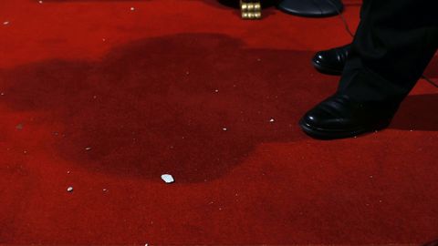 Restos del cimborrio de la catedral de Ourense sobre el suelo del prebisterio