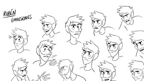 Imagen del proceso creativo de �El corto de Rub�n�