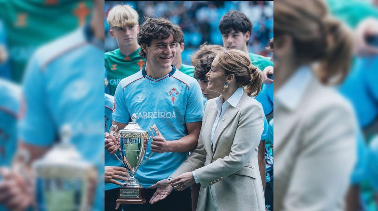 El soberino Pablo Pérez, campeón de liga con el Celta juvenil