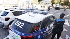 Imagen de archivo de un veh�culo de la Polic�a Local de Vigo de patrulla