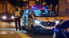 Imagen de archivo de un control de la Polic�a Local de Ourense