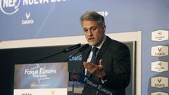 El presidente de Microsoft Espa�a, Alberto Granados interviene en un desayuno informativo de la tribuna F�rum Europa