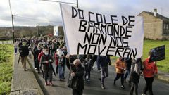 El anuncio del cierre del colegio de Baamonde ha generado varias protestas vecinales