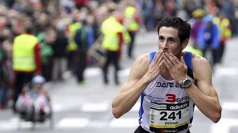 Pedro Nimo celebra su triunfo en San Sebastin