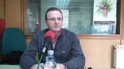 Eduardo Parga, portavoz del PP, en una visita a Radio Voz antes de la pandemia 