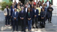 Reuni�n del secretario xeral t�cnico Manuel Vila y la directora xeral de Ordenaci�n e innovaci�n Educativa, Judit Fern�ndez, con los directores de centros educativos de la provincia de Ourense.