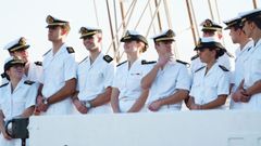 La princesa Leonor llega a Tenerife a bordo del Elcano en su primera escala antes de partir rumbo a Amrica