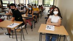 Aula de segundo de bachillerato en el IES Castro Alobre de Vilagarc�a