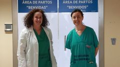 Bel�n L�pez Vi�as, jefa de ginecolog�a, y Mar�a del Carmen Grandio, supervisora de partos del Hospital Teresa Herrera, el materno del Chuac. 