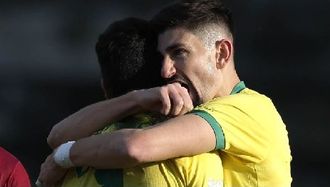 Futbolistas del Ludogorets, prximo rival europeo del Celta, celebrando el triunfo de este fin de semana.