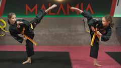 Jimena Rordr�guez y Daniela Torrado aseguran divertirse mucho practicando este deporte.