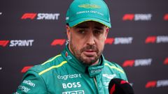 Fernando Alonso.Fernando Alonso tras la carrera al Sprint del Gran Premio de Estados Unidos