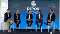 Massimo Benassi, nuevo director de desarrollo del Deportivo, durante la presentacin
