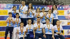 Imagen de archivo de deportistas del Kempo Pobra tras una competici�n.