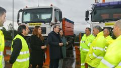 Pardo visit� el centro de conservaci�n de la OU-101.