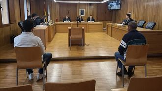 A.V.G., a la izquierda de la imagen, y F.J.V.E., a la derecha, ambos como acusados en la Audiencia Provincial de Lugo