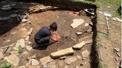 Excavacin en Combarro, Mondoedo, de una aldea altomedieval