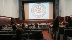 Una proyecci�n celebrada en el auditorio de A Illa