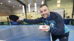 Paco, motor del Vimianzo Tenis de Mesa.