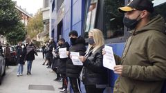 Trabajadores del ocio nocturno se concentran en A Coru�a