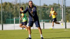Entrenamiento y partidillo en Abegondo
