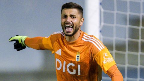 Horatiu Moldovan, en el Ourense-Real Oviedo