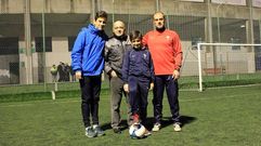 Fern�ndez Arroyo, Fern�ndez Amado y Fern�ndez Anidos, con el hermano peque�o del primero