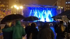 Verbena inaugual de las fiestas de San Juan, en La Corredoria (Oviedo)