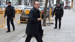 P�rez de los Cobos, a su llegada al Tribunal Supremo