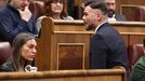 M�riam Nogueras, de Junts, y Gabriel Rufi�n, de ERC, en el Congreso de los Diputados