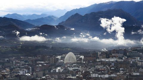 Vista de Oviedo desde el monte Naranco