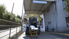 Imagen de archivo de la entrada de urgencias del Hospital Montecelo, en Pontevedra