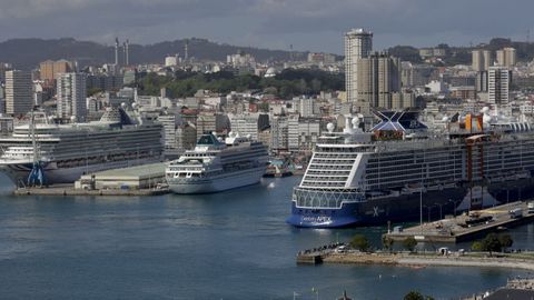 Quíntuple escala de cruceros en A Coruña